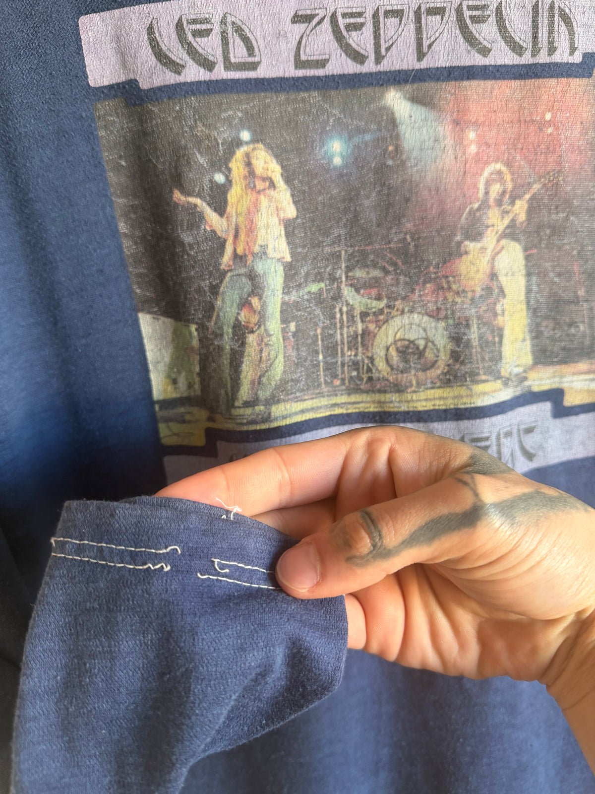 1970s Led Zeppelin In Concert Iron On