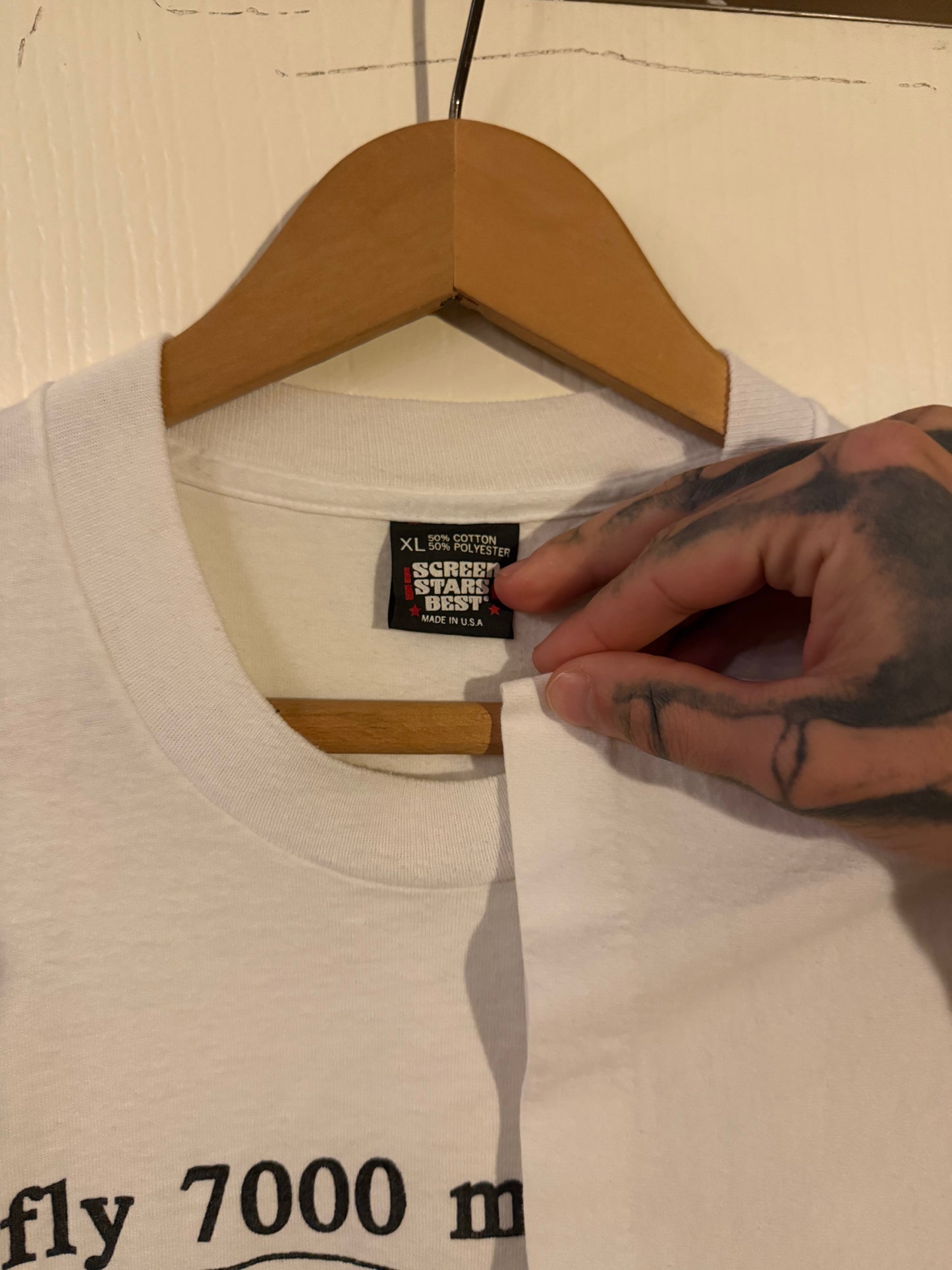 90s I’d Fly 7000 Miles To Smoke A Camel obscure military tee