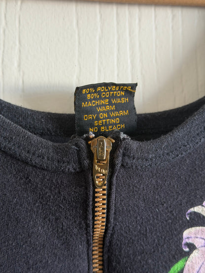 1989 Harley Davidson front zip crop tank